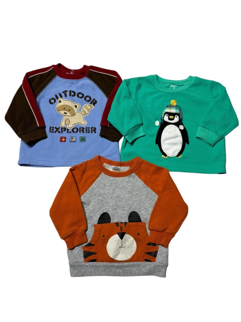 Carter's Toddler Baby Boy Cute Sweaters Bundle Size 12 Months